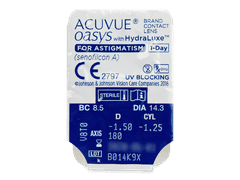 Acuvue Oasys 1-Day with HydraLuxe for Astigmatism (90 lenti)