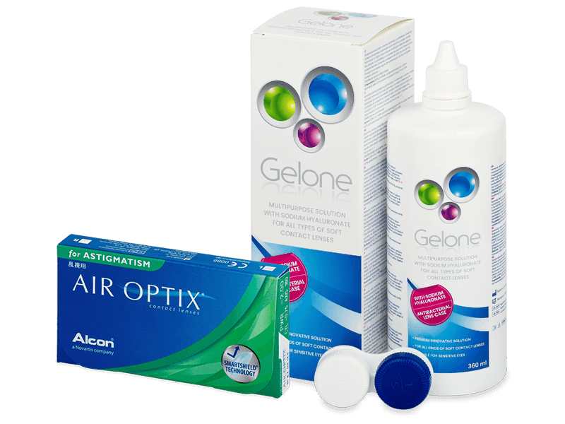 Air Optix for Astigmatism (3 lenti) + soluzione Gelone 360 ml