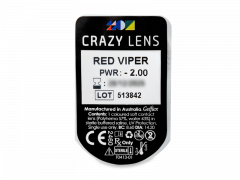CRAZY LENS - Red Viper - giornaliere correttive (2 lenti)