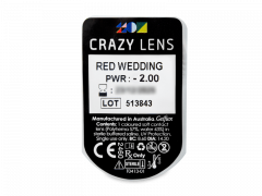 CRAZY LENS - Red Wedding - giornaliere correttive (2 lenti)
