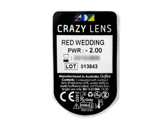 CRAZY LENS - Red Wedding - giornaliere correttive (2 lenti)