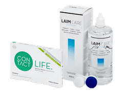 Contact Life spheric (6 lenti) + soluzione LAIM-CARE 400 ml