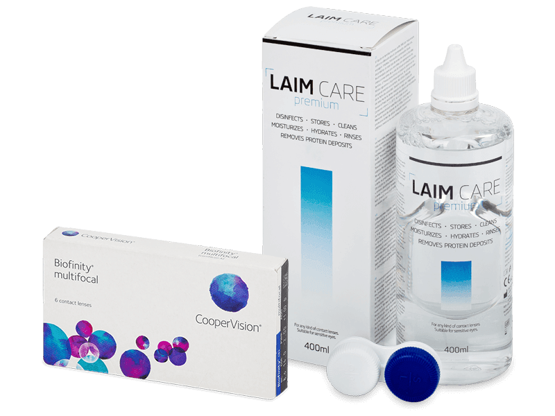 Biofinity Multifocal (6 lenti) + soluzione Laim Care 400 ml