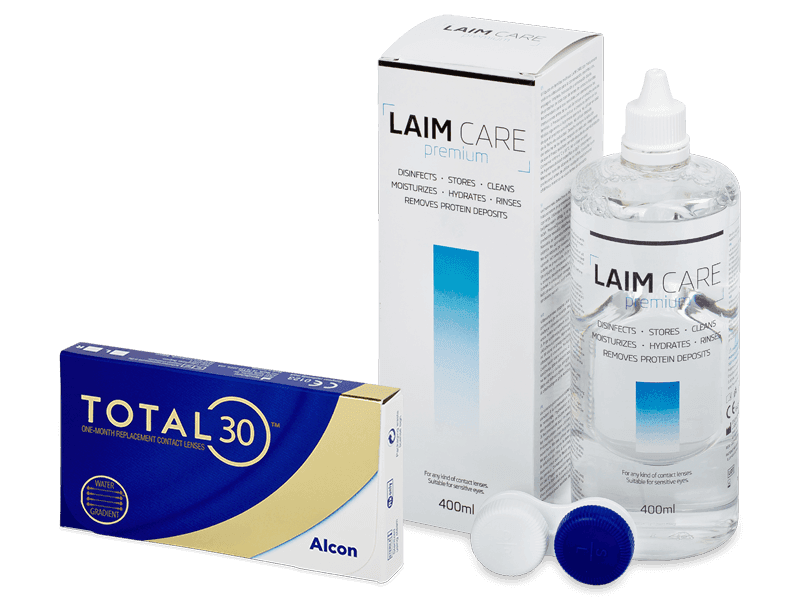 TOTAL30 (3 lenti) + soluzione Laim Care 400 ml