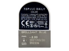 TopVue Daily Color - Brilliant Blue - giornaliere correttive (2 lenti)