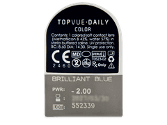 TopVue Daily Color - Brilliant Blue - giornaliere correttive (2 lenti)