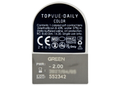 TopVue Daily Color - Green - giornaliere correttive (2 lenti)