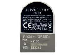TopVue Daily Color - Fresh Green - giornaliere correttive (2 lenti)