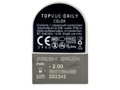 TopVue Daily Color - Fresh Green - giornaliere correttive (2 lenti)