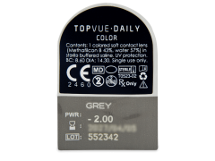 TopVue Daily Color - Grey - giornaliere correttive (2 lenti)