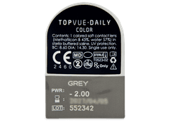 TopVue Daily Color - Grey - giornaliere correttive (2 lenti)