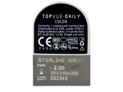TopVue Daily Color - Sterling Grey - giornaliere correttive (2 lenti)