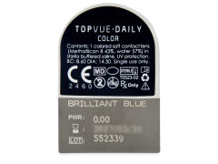 TopVue Daily Color - Brilliant Blue - giornaliere non correttive (2 lenti)