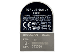 TopVue Daily Color - Brilliant Blue - giornaliere non correttive (2 lenti)