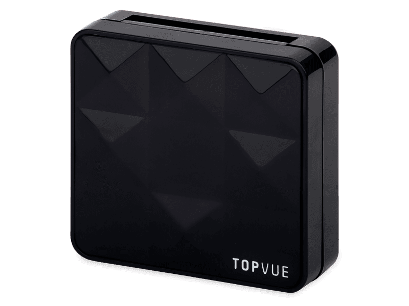 TopVue astuccio con specchietto - piramide pattern 