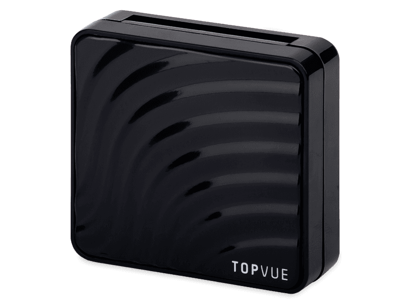 TopVue astuccio con specchietto - onde pattern 