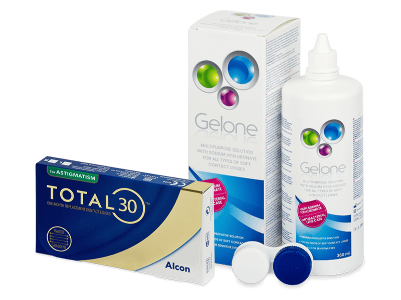 TOTAL30 for Astigmatism (3 lenti) + soluzione Gelone 360 ml