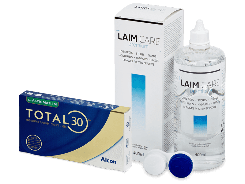 TOTAL30 for Astigmatism (3 lenti) + soluzione Laim Care 400 ml