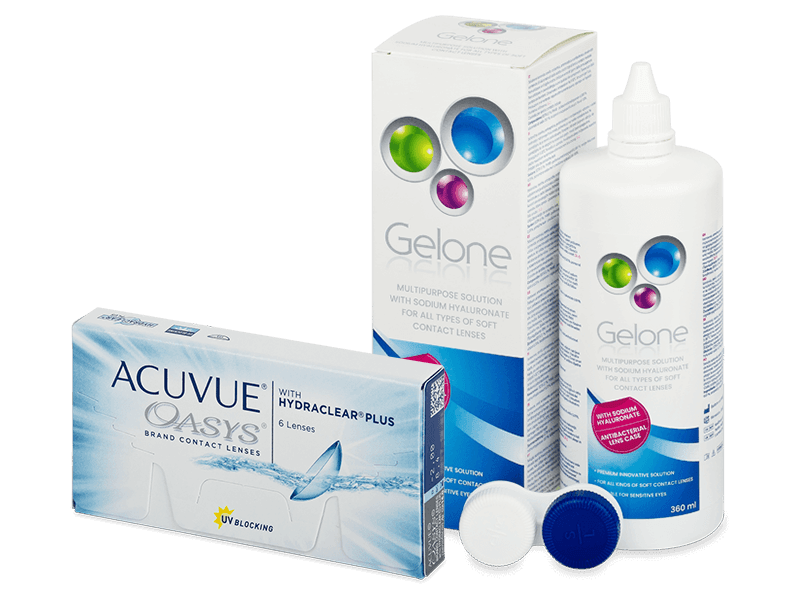 Acuvue Oasys (6 lenti) + soluzione Gelone 360 ml