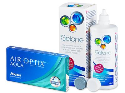 Air Optix Aqua (6 lenti) + soluzione Gelone 360 ml